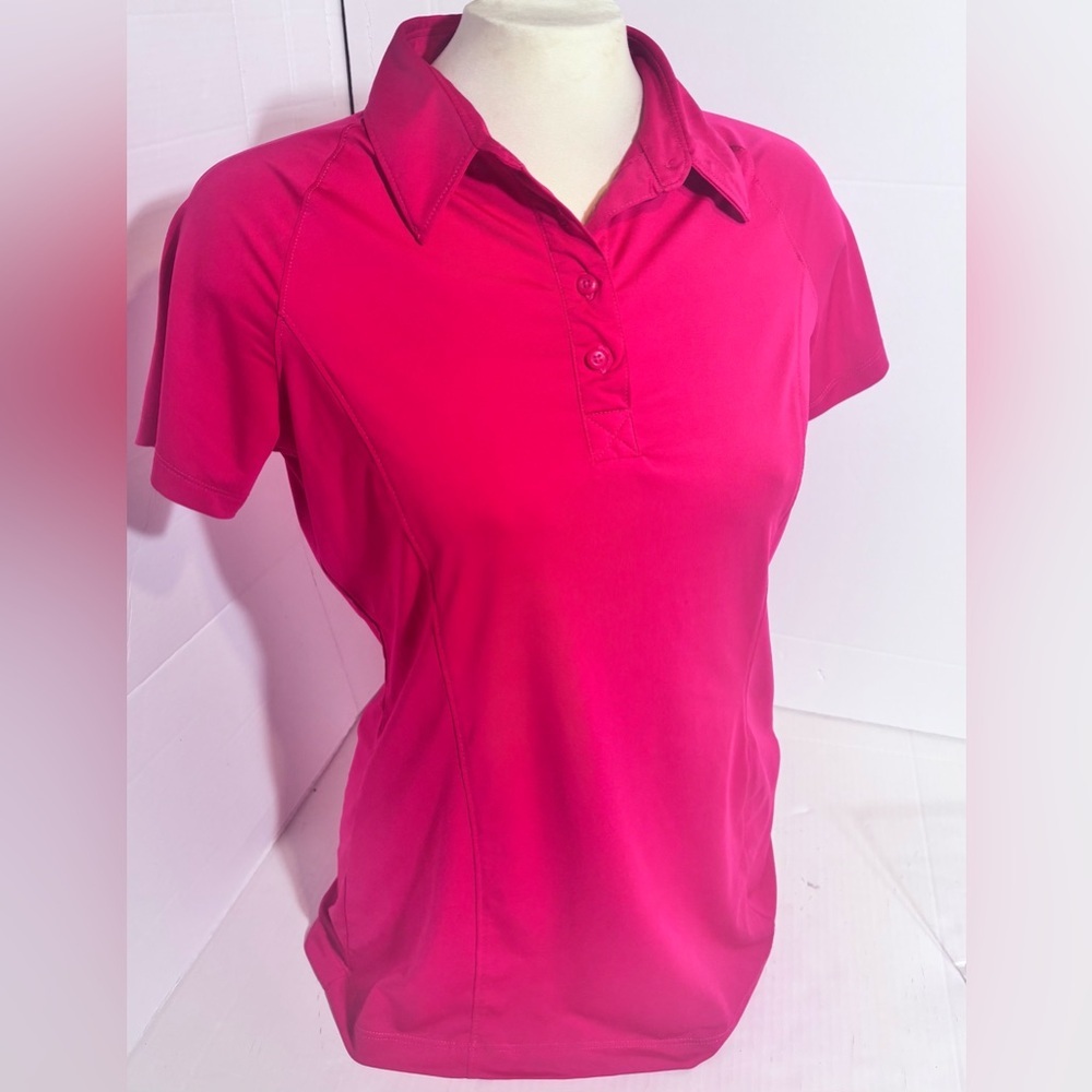 New Columbia Women's Pink Polo Shirt size Small